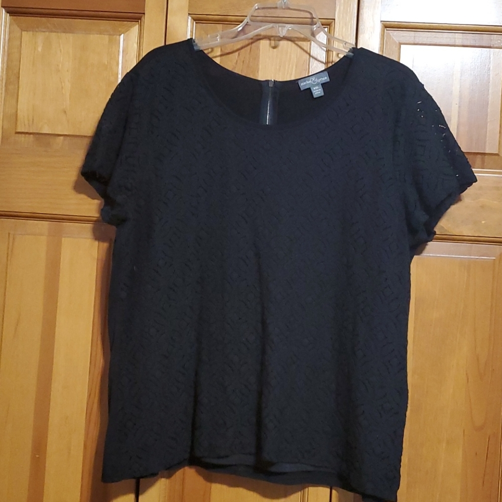 Black lace shirt